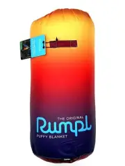 RUMPL Original Puffy Blanket PYRO FADE 2 PERSON FIRE SUNSET 84" X 80" RETIRED!