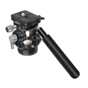 Aluminum Tripod Fluid Head Support 90º Tilt And 720º Rotating Lightweighted
