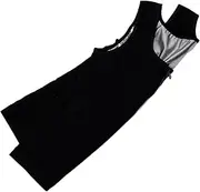 [TOKIDNY] Men's Workout T-shirt Compression Fit Vest Zipper Sauna Top Tummy Control Breathable for Running Gym