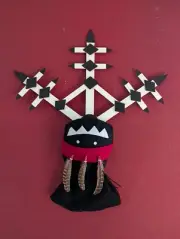Kachina Apache Crown Dancer Mask Wall Art Native American Inspired