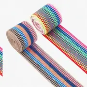 StripeFlex Duo: 4 Yards of 2-inch Wide Nylon Elastic Bands for Garment Sewing &