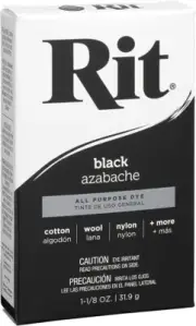 Black Fabric Dye Rit Clothes All Purpose Powder - Free Delivery - AU