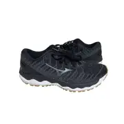 Mizuno Womens Wave Sky 4 Waveknit Black Running Shoes Size 9 D Wide