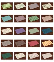 Place Mats Group of 4 Durable Placemats for Dining Room Kitchen Table Ambesonne