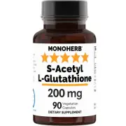 S-Acetyl L-glutathione 200mg - 90 Vegetarian