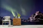3D Aurora Mountain Wallpaper Wall Mural Removable Self-adhesive 301