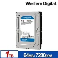 在飛比找Yahoo奇摩購物中心優惠-WD 藍標 1TB 3.5吋 SATA硬碟 WD10EZEX