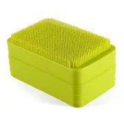 Silicone Soap Box With Lid Bath Brush Double-Sided Multifunctional Bathroom Products Organizer Outside Travel Case