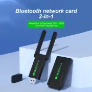 1300Mbps Dual-Band USB WiFi & Bluetooth Adapter – Plug & Play Network Card
