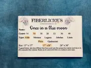 FIBERLICIOUS 16 Count Aida - Premium Hand dyed - Once In A Blue Moon - 17” x 26”