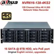 Dahua NVR616-128-4KS2 128CH 16SATA Ultra Series Network Video Recorder 4K HDMI