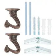 Swag Hooks, 2 Pcs Heavy Duty Ceiling Hooks with Hardware, Copper