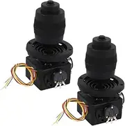Lyaciomn 2 X Electronic 4-Axis Joystick Potentiometer Button Replacement for -D400B- 10K 4D Controller with Wire for Industrial