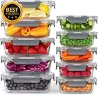 10-Pack Airtight Glass Meal Prep Containers w/Lids BPA-Free Leakproof Kitchen