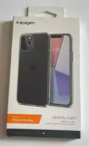 Spigen iPhone 12 Pro Max Case Clear Crystal Flex Hard Shell Bumper Protective 6.