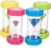 IWOWHERO 4pcs Hourglass Clocks for Classroom Home Decor Playtime Enhance Focus Promote Healthy Competition