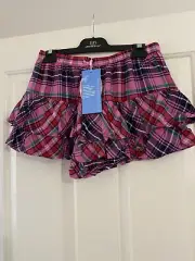 Peter Alexander Ladies Frill Pink Check Medium