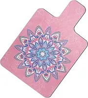 HUNKEN 100 * 60cm Non-Slip Pilates Reformer Mat Towel, Pilates Reformer Cover with Great Grip, Easy to Wash Light Weight Portable, Extra-Thick (Pink)