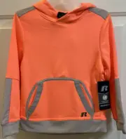 Russell Athletic Pullover Hoodie Dri-Power Orange Youth Size Small New