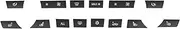 Air Conditioning Panel Buttons, Air Conditioning Panel Buttons A/C Heater Switch Cap 61319313924 Replacement for 5 Series F07 GT/F10/F11