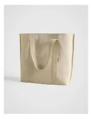 [Fine Day] Weekender North South Tote Bag in Beige