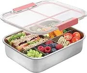 Smash Stainless Steel Bento Lunch Box, 5 Compartments,Blush, 1400ml (40038)