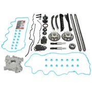 For 04-08 Ford 5.4L 5.4 3V Timing Chain Cam Phaser Solenoid Valve Oil Pump Kit (for: Lincoln)