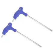 6mm Ball End Hex Key T-Handle Wrench Spanner, Metric CR-V Steel 2 Pcs