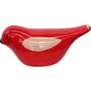 LVD Ceramic Ornament Bird Scandi Red Decorative Tabletop Statue Home Decor