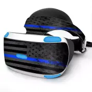 Skin Wrap for Sony Playstation PSVR Headset thin blue line american flag