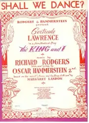 SHALL WE DANCE? SHEET MUSIC-THE KING AND I-RODGERS/HAMMERSTEIN-1951-NEW ON SALE!