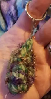 Crochet WEED NUG / NUGGET BUD Keychain Handmade Each One Unique All Strains