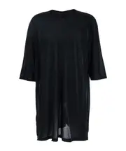 Rick Owens Drop Shoulder Short-Sleeved T-Shirt S,M black