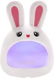 DRESSOOS Mini Rabbit Nail Lamp Portable Light for Gel Nail Manicure Cute Bunny Design for Easy Use Salon Lightweight Convenient