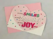 Argus Love Lines Valentine Card w Envelope - You Bring Smiles Laughter Joy .....