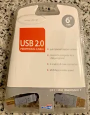 USB 2.0 Peripheral Cable - 6 Feet 1.8m Model 6FTUSB