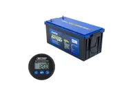 Kings 500A Battery Monitor with Shunt + 200Ah Lithium LiFePO4 Battery Prismatic Cell