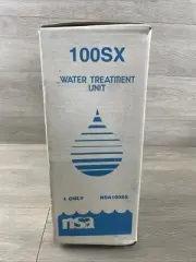 NSA 100SX UNDER COUNTER BACTERIOSTATIC POLY GLASS WATER FILTER NEW W/ FITTINGS