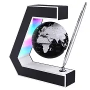 Floating Globe with LED Lights Magnetic Levitation Floating Globe with Pen, P...