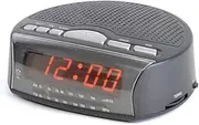 LLOYTRON Daybreak Alarm Clock Radio with Buzz Alarm or Radio - Snooze Function - Sleep Timer - Rotary Tuning and Volume Controls - Mains Operated - AM/FM Radio - J2006BK - Black