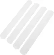 100pcs Pure White Ring Plain Slap Bracelets DIY Slap Bracelets Bulk Kids Slap Band Slap Bracelet Band blabk WWJD White Snap Bands Blank Snap Bands Christmas Steel Sheet Pack Child