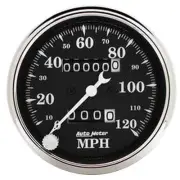 AutoMeter 1796 Old Tyme Black Mechanical Speedometer, 3-1/8 Inch