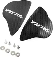 Rearview Mirror Base Cover for YA&MAHA YZF-R6 YZFR6 2017-2022 Motorcycle Windshield Mirror Hole Cap(Black)