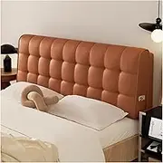 Bedside Cushion Large Bed Backrest, Headboard Pillow Lumbar Support Upholstered Reading Pillow Removable Daybed Bunk Bed Bolster for Home Bedroom(Orange,150x60x10cm)