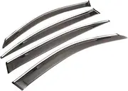 Window Sun Rain Shade Visors Shield Shelter Deflector Cover Trim Frame Sticker Accessories Compatible with BMW 3 Series F30 2011-2019