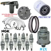 Tune Up Kit Filters Cap Wire Spark Plugs For FORD BRONCO V8 5.8L,VIN H 1985 (for: Ford)