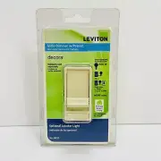 Leviton 6633 Ivory Slide Dimmer W/ Preset, Decora, Optional Locator Light ~NEW~