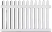 PVC Picket Fence White 1740mm or 1000mm Posts Portable Fencing Events Pickup, 990h x 1740w Fence