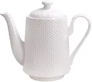 BAWHO Exquisite Simple Pure White Large Capacity Practical Cold Water Juice Ceramic Teapot with Filter