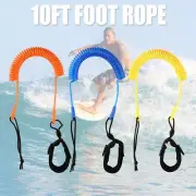 10 Feet Coiled Leash Leg Rope for Surfing Board Stand Up Paddle Board Surfboard